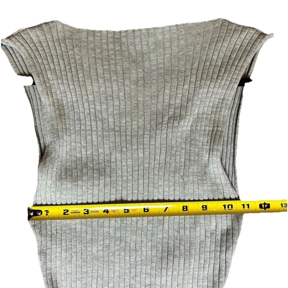 NWT Anna Quan Drew Dress 8 Sage Ribbed Knit Bodycon Maxi Vacation Resortwear - Picture 13 of 13